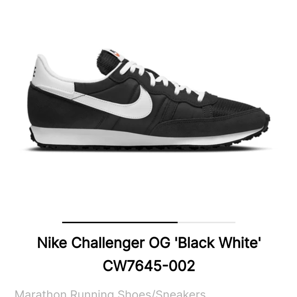 Nike Challenger OG Black white cwb7645-002